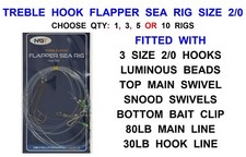 NGT TREBLE HOOK FLAPPER SEA