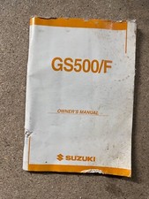 USED GENUINE SUZUKI GS500 GS500F OWNERS HANDBOOK MANUAL 99011-01D65-01A