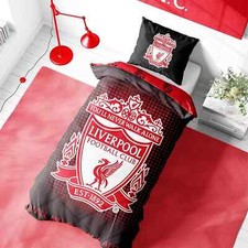 Liverpool FC YNWA Logo Single Duvet Set Reversible Football Bedding Pillowcases