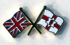 ULSTER AND UNION CROSSED FLAGS