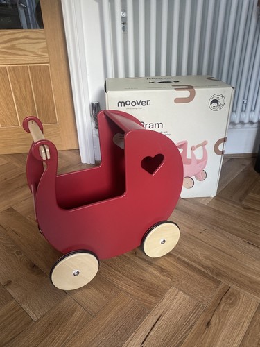 Moover wooden doll pram push - pram,