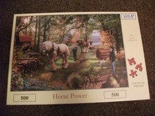 HOUSE OF PUZZLES JIGSAW - HORSE POWER - 500 PIECE - EXCELLENT CONDITION AND BOX