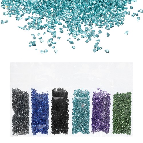Crushed glass chips - glass,