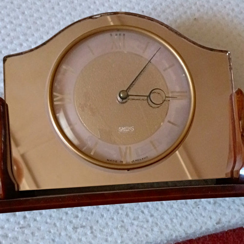 Smiths mantel clock mechanical - clock,