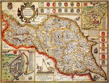 1610 County map of Yorkshire N