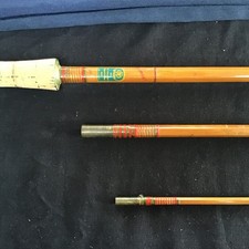 Vintage F T Williams The Dorset 12ft split cane avon fishing rod