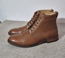 Clarks Clarkdale Hill Leather Ankle Boots Mens UK 11 Brown Casual Smart Shoes