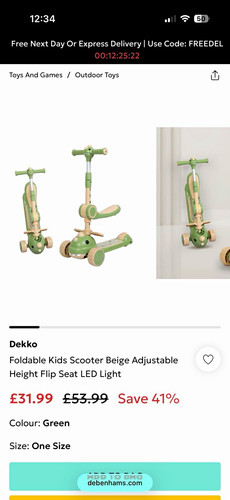 Dekko foldable scooter - foldable,