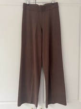 H&M Premium Brown Pure Cashmere Wide Leg Trousers Small Worn Once Like Arket