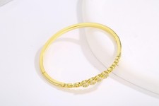 18K Gold Plated Hinged Bangle