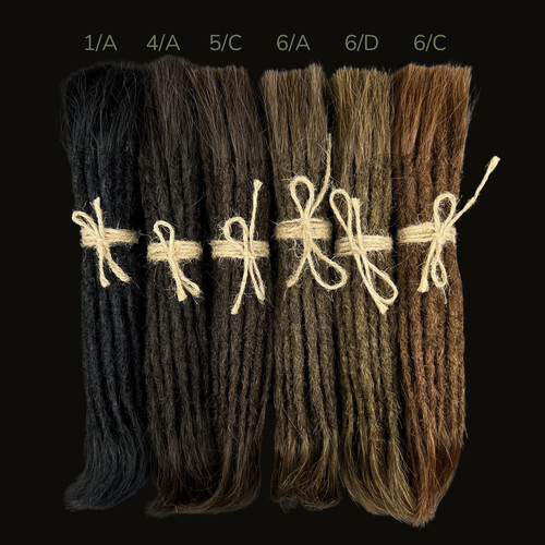 Dark human hair dreadlock - dark,
