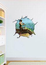 Fortnite Hole Wall Art Sticker