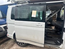 2018 VOLKSWAGEN TRANSPORTER T6 CARAVELLE OS DRIVER SIDE SLIDING DOOR WHITE GLASS