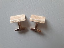 Vintage Cufflinks 9ct Gold on Solid Sterling Silver Stamped  Nice Gift 