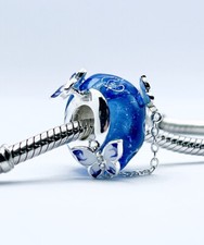 Murano Glass Charm Bead Blue