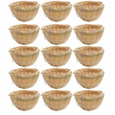 15x Bamboo Wicker Small Birds