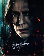 Alan Rickman signed 11x14