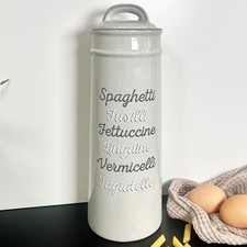 Speckled Grey Pasta Jar
