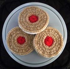 3 Hand Knitted Jam & Cream