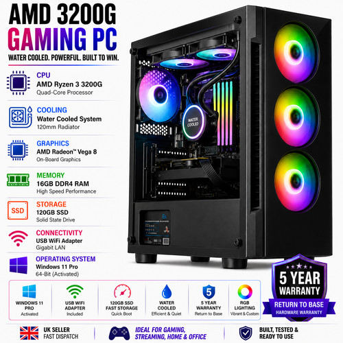 Amd ryzen 3200g - 3, water-cooled