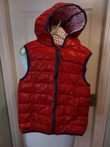 Girls red gilet body - red, warmer