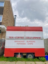 burger van for sale in white and red colour in very good condition