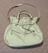 Ri2k Women's Leather Bag Cream