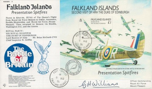 Sqn ldr williams signed - g.,