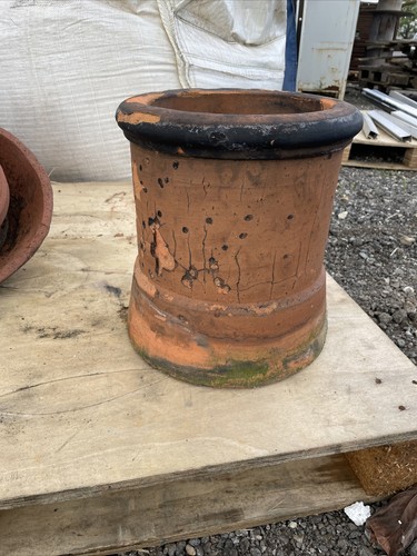 Terracotta clay chimney - terracotta,