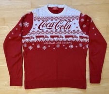 Large 45" inch chest Coca-Cola Christmas Ugly jumper sweater Cocacola Coke