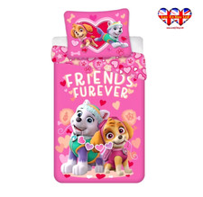 Paw Patrol Duvet Cover & Pillow case ,Baby Toddler/Cot Bedding Set, 100%cotton