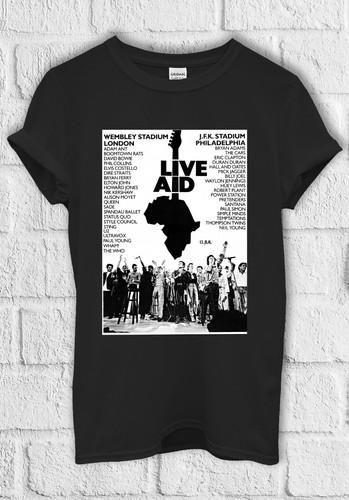 Live aid concert tin wall - live,