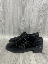 Women’s Gabor Hertha Black Leather Heeled Shoes UK Size 4.5 Brand New 