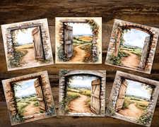 Countryside Garden Gate Card