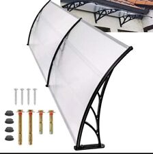 1.2m/1.5m/2m Door Canopy Awning Front Back Porch Patio Roof Rain Shelter Durable