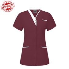 Skywear T25 Healthcare Woman Spa Salon Beautician Cross Neck Tunic Nail Massage