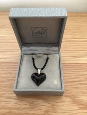 LALIQUE Black Coeur Heart Pendant