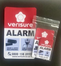 VERISURE, The Original deterrent. 6 X Sign Stickers for Windows or Door.