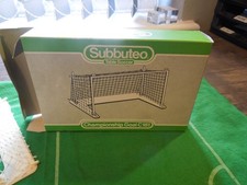 HW SUBBUTEO FOOTBALL SET C181 2 "CHAMPIONSHIP" GOALS IN RARE MONOCHROME BOX VGC
