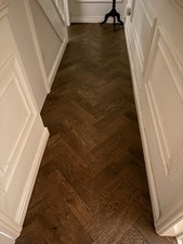 Walnut Oak Herringbone Parquet