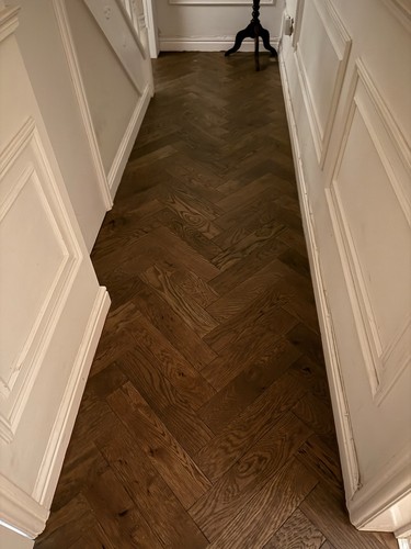 Walnut oak herringbone - oak, parquet