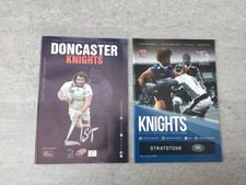 2 Doncaster Knights v Cornish Pirates Programmes 17th Oct 2015 & 29th Oct 2017