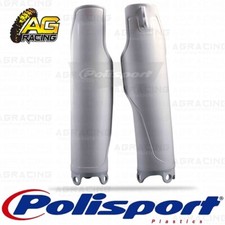 Polisport Lower Fork Guards White Honda CRF 250R 450R 2004-2017 CRF 450RX 17-18