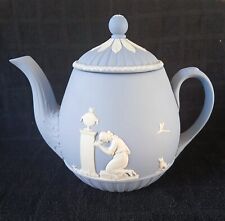 Wedgwood Jasperware Blue Teapot - Lord Wedgwood Collection - Full Size 