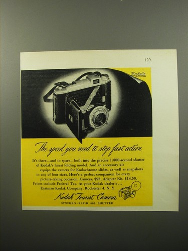1950 kodak tourist camera - tourist,