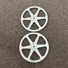 2x Genuine British Ferrograph Reel to Reel Metal Spool - ¼ Inch Tape Width  