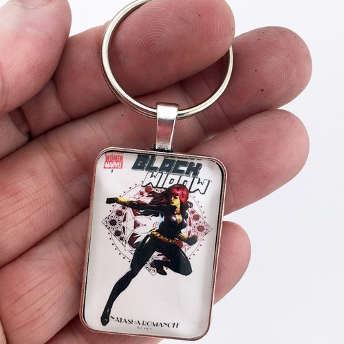 Black widow cover key ring - cover,