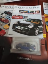Retro Collectable De Agostini Porsche 911 TURBO 2OOO IN METALLIC BLUE NO STAND