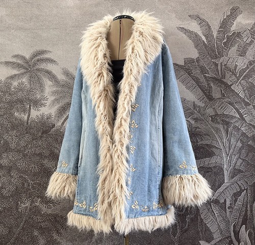 Rare vintage denim - afghan, coat