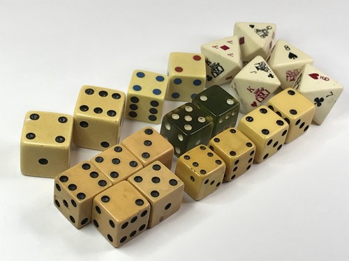 Vintage dice lot game - lot,